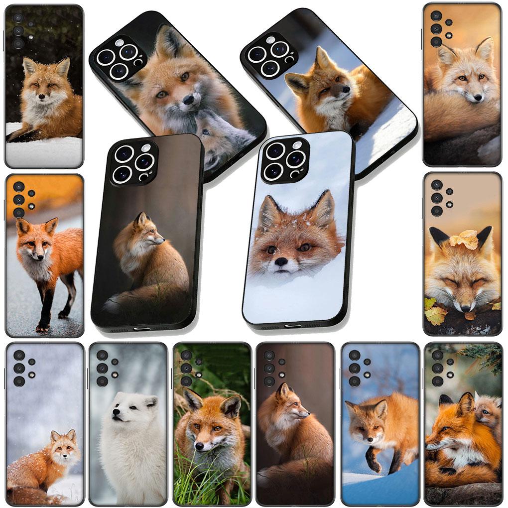 Soft Cover for OPPO A38 A18 A17 A40 A60 A80 A16 A78 A79 A54 A55 A57 4G 5G Coque Phone Case Fox Wild