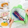 Kawaii Cartoon Stationery Storage Bag Plush Student Pencil Box New Animal Shape Plush Pencil Case