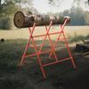 Saw Horses, 2 Pack Folding Work Horses, 117.9 kg Load Capacity Sawhorse with Heavy Duty Legs, Adjustable Height Saw Horse with Non-Slip Foot Pads, for