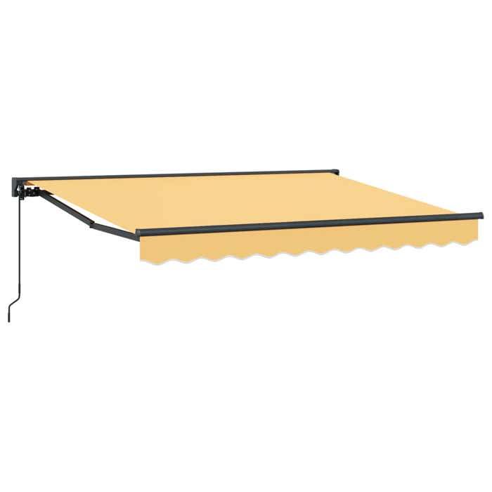 Maison Exclusive - Auvent rétractable Sable 4,5 × 3 m Polyester et Aluminium