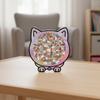 135-piece Morandi-colored Cat-shaped Puzzle Macaron Color Animal Cats Decorative Cut Cat Pieces