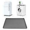Small Fridge Silicone Mats 23.62x23.62in Washable Drip Pan with Raised Edge Design Protective Mats for Easy Cleaning