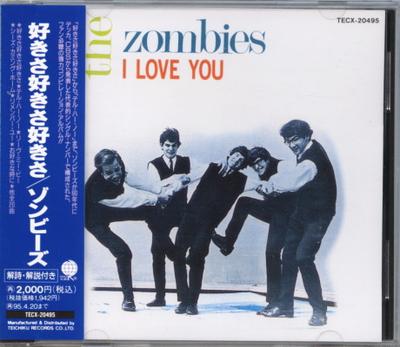 CD ZOMBIES - Я люблю тебя TECX20495 Teichiku Record 1993 Япония Рок Б/у