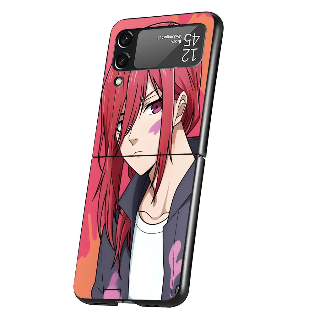 Чехол для телефона Blue Lock Чигири Хёма для Samsung Galaxy Z Flip 7 6 5 4 3 5G Flip7 Flip6 Flip5 Flip4 Flip3 Черный Fundas Shell