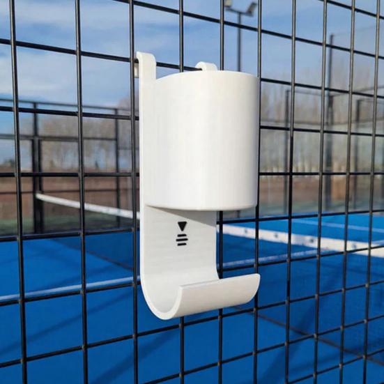 Теннисный корт Водостойкая бутылка для воды Полотенцедержатель 3D-печать Организатор у корта Держатель для бутылки с водой Основной аксессуар для игроков в падел-теннис и теннисистов