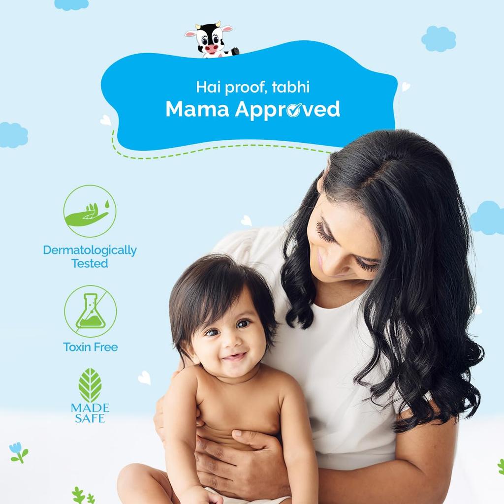 Mamaearth Milky Soft Baby Face Cream For Dry Sensitive Skin With Milk Protein & Shea Butter 60g | Gentle Moisturizer For Babies