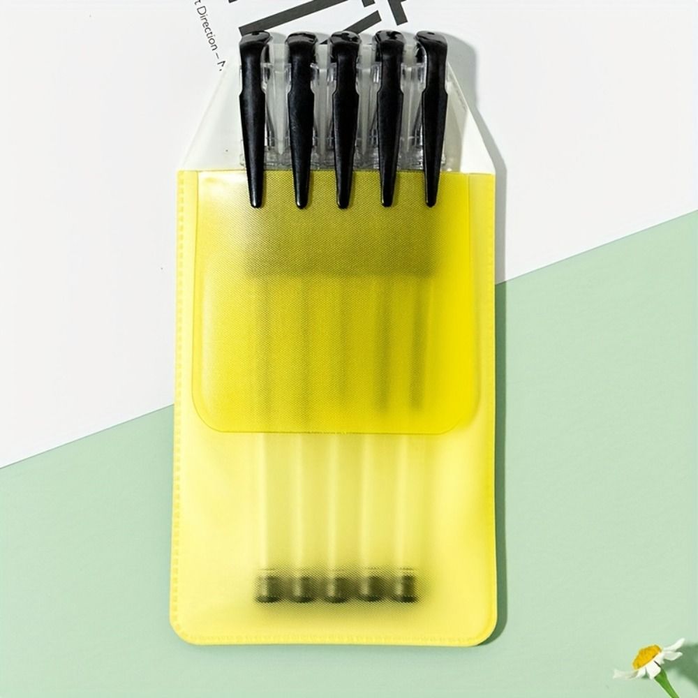 10Pcs/set Multi-color Nurse Pen Pocket Leak-Proof Pen Insert Pouch PVC Pencil Case Office