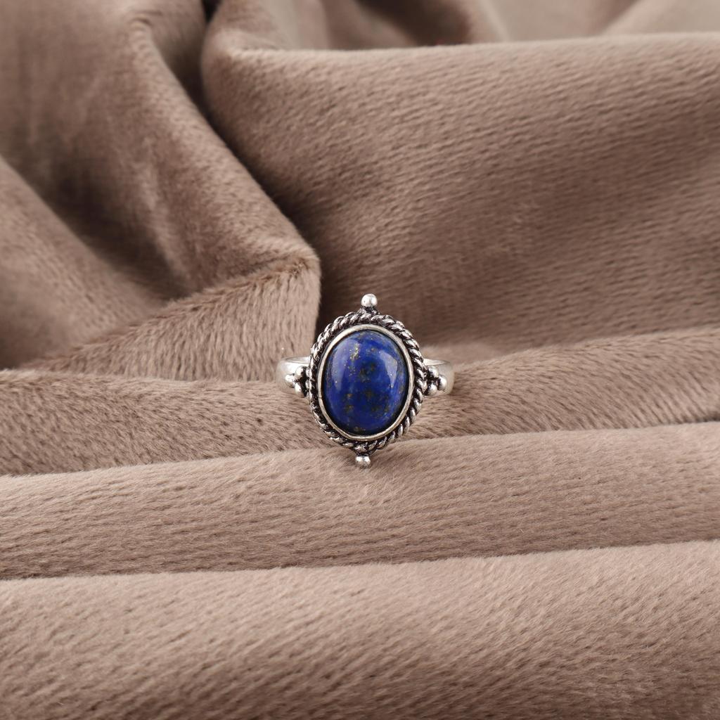 Lapis Lazuli Ring Handmade Jewelry, 925 Solid Sterling Silver Ring Designer Gemstone Jewelry Ring, Gift For Mom