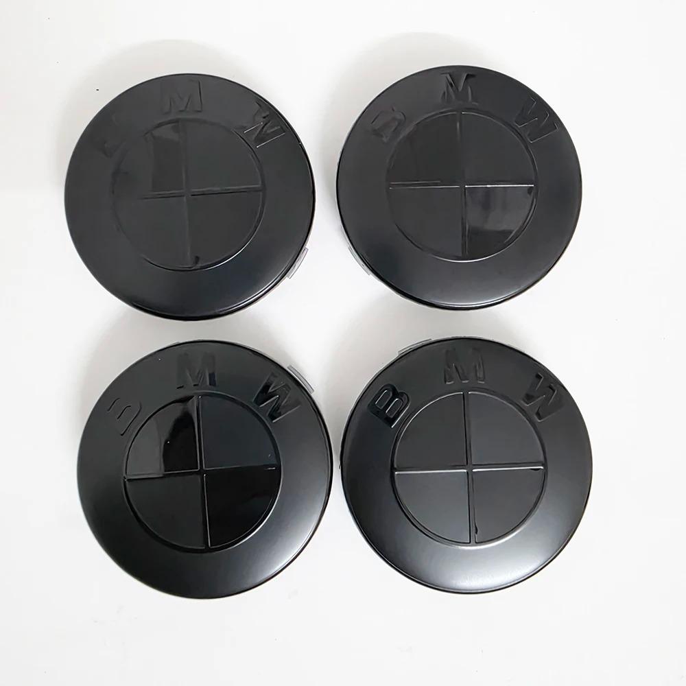 For BMW M 4pcs For BMW 50th E90 E60 F10 F20 G20 G30 E53 E85 E70 56mm 68mm Blue White Car Hub Cap Wheel Center Cap Emblem Badge Accessories zj6