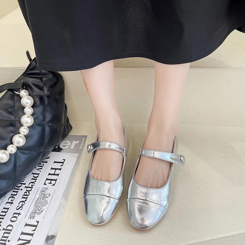 Модные туфли Мэри Джейн, новые высококачественные кожаные удобные балетки с мягкой подошвой, летние универсальные легкие туфли