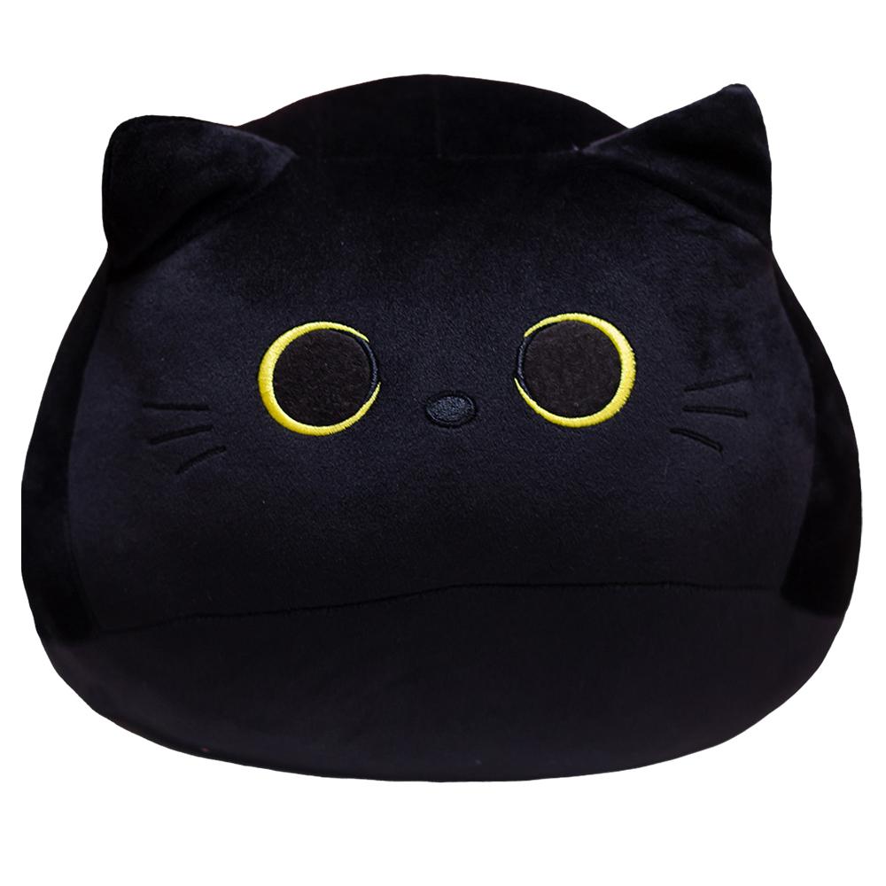 30 см черно-белая плюшевая игрушка с изображением кота, мягкие куклы-животные, мягкая мультяшная подушка с животными, милые мягкие мультяшные мягкие игрушки-животные