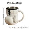 Double Wall Coffee Cup with Handle Water Cup Personalized Boxing Glove Mug  Men Boy Gifts