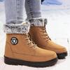 Shoes Women's Foreign Trade Snow Boots TEMU2025 Long Boots Piled Thickened Cotton Shoes Cold-proof and Warm Women's Cotton Boots