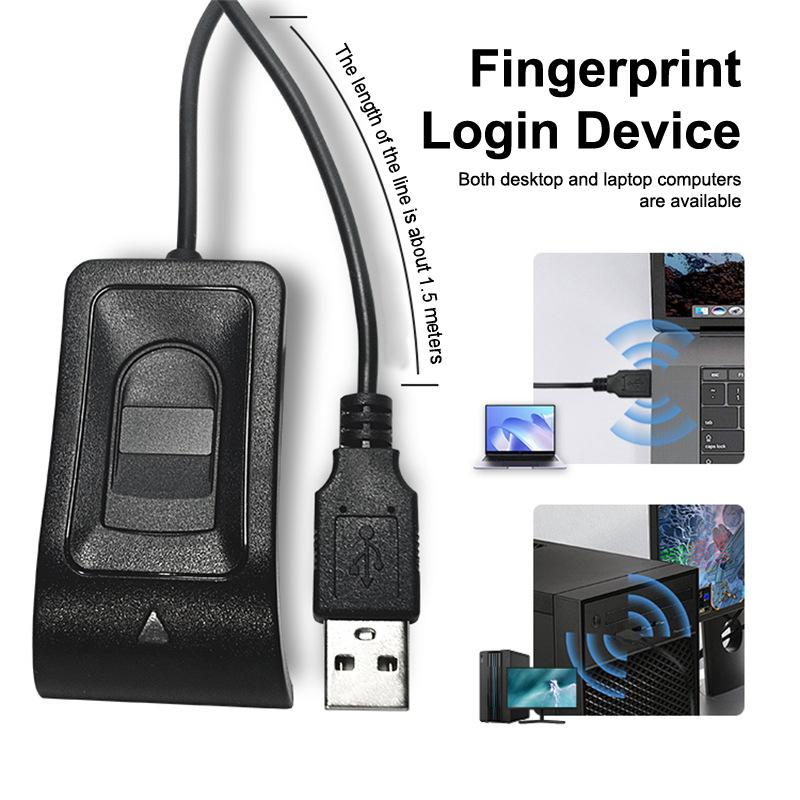 Для Windows 10 11 USB-сканер отпечатков пальцев Биометрический вход по отпечатку пальца Работа без пароля Windows