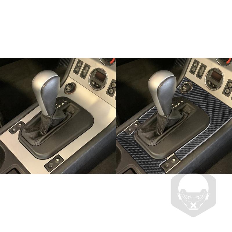 Real Carbon Fiber Car Accessories Center Gear Shift Panel Decorative Cover Soft Sticker For BMW Z3 E36 1998 1999 2000 2001 2002