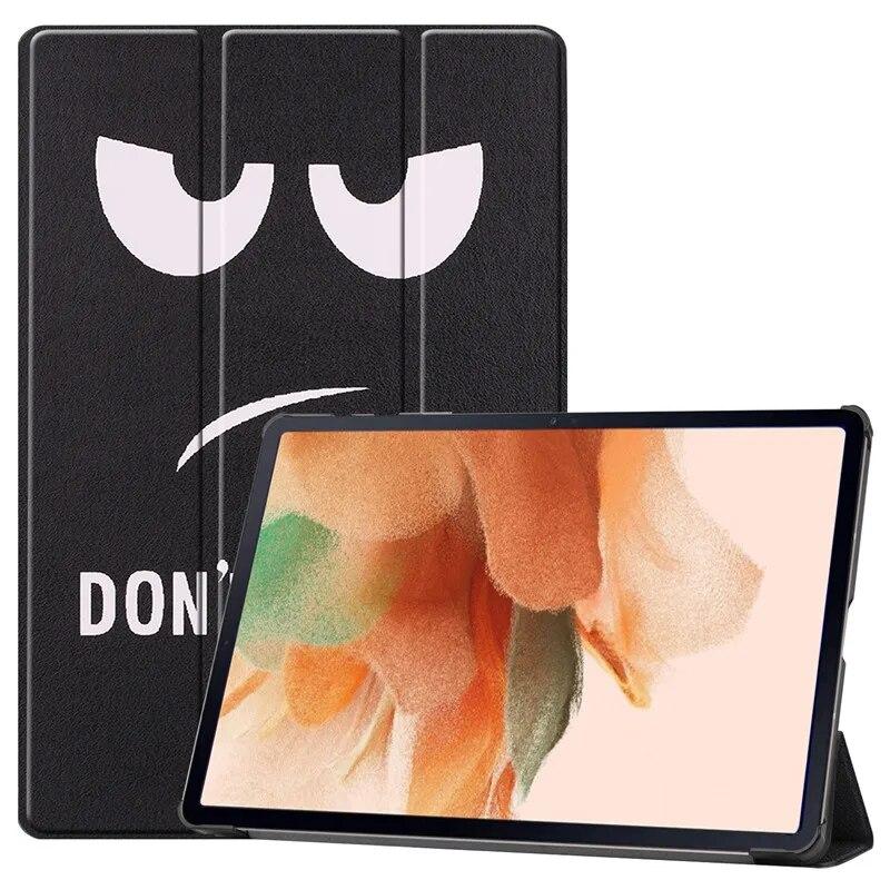 Чехол для планшета Samsung Galaxy Tab S7 FE 12,4 SM-T730, тройной складной Smart Shell для Samsung Tab S7 Plus, чехол Tab S8 S7 11