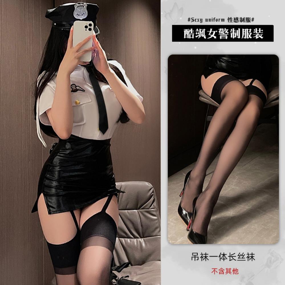 Xian Yi Хэллоуин Сексуальное нижнее белье Сексуальные обтягивающие бедра Стюардесса Униформа Страсть Свободный Полицейский Костюм 314