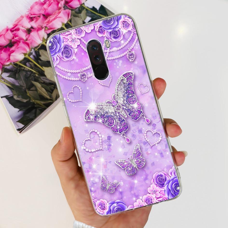 6,81" Чехол для Xiaomi Mi Pocophone F1 Силиконовая задняя крышка Модный ТПУ чехол для телефона Для Xiaomi Poco F1 Чехлы PocofoneF1 Мягкий бампер