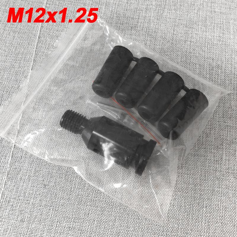 Universal Aluminum Alloy Car Auto Gear Manual Shift Knob Adapter Black for Non Threaded Shifters M12x1.25 M10x1.5