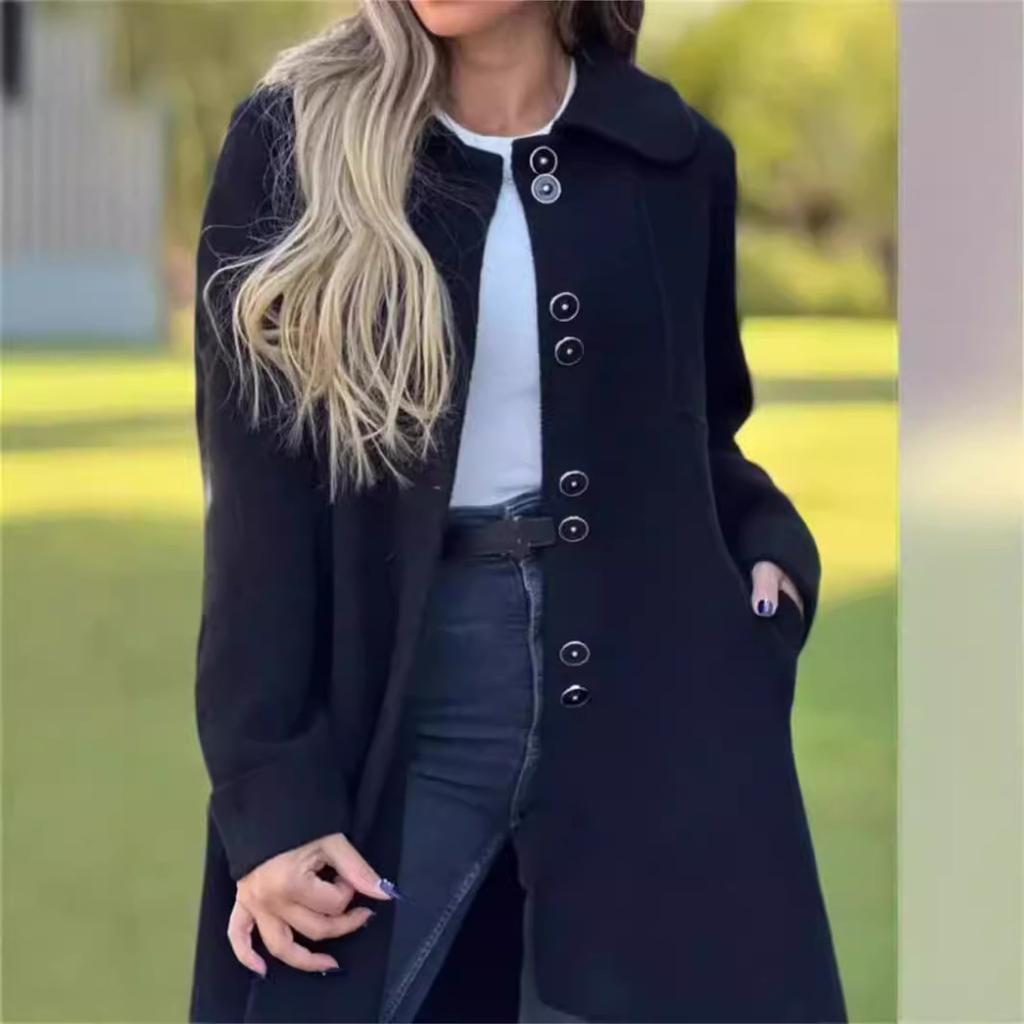 Осенне-зимняя женская твидовая куртка, бархатная однобортная теплая куртка