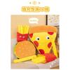 Adorable Fast Food Plush Toy set, Burger, Pizza and Fries, Soft Fluffy Figure, Home Decoration, Christmas/Birthday Gift