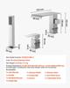 Roman Tub Faucet, 3 Hole Waterfall Bathtub Faucet, Widespread Roman Tub Faucets with Shower Head & 1 Handle, Romans Bathtub Faucets for Pet Washing,