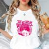 Loose and Retro Bebe Rexha Trendy Short-sleeved Shirt Suitable for Both Men and Women, with A S