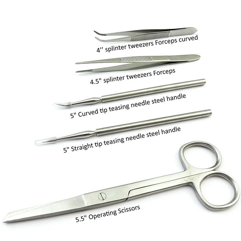 Dissection Kit 22PCS Premium Stainless Steel for Medical Suture Practice Surgical Training Students