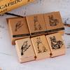 New Stamping For Letters Diary Wooden Rubber Stamps Animal Stamps DIY Craft Scrapbooking