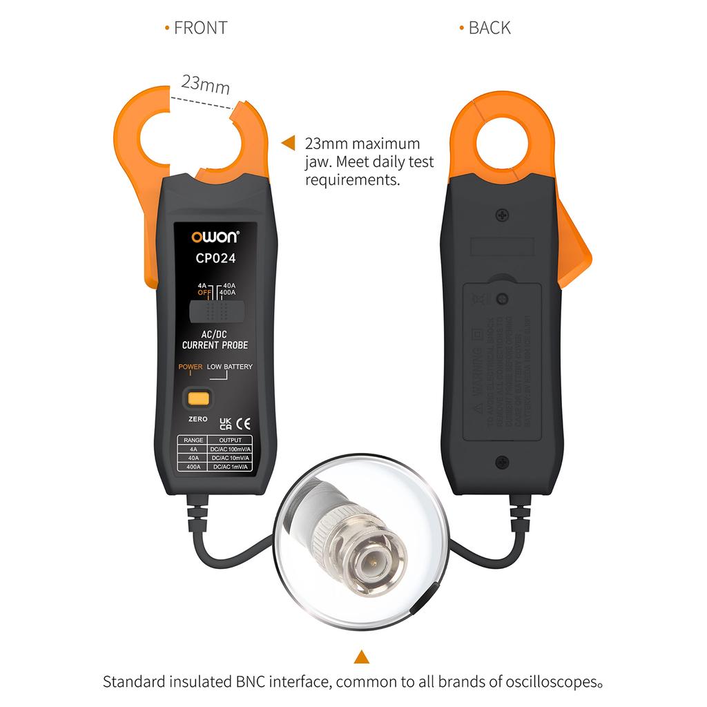 OWON CP024 4A-400A Пробник Комплект пробников для осциллографа Осциллограф Зонд для осциллографа