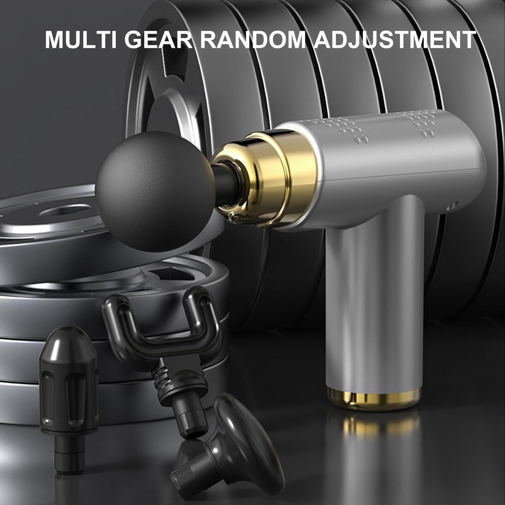 Fascia Massage Gun Muscle Relaxation Massager Portable Handheld Electric Body Massage Gun with 4
