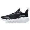 Li Ning Ln Flex Fabric Shock Absorbing Non-Slip Wear-Resistant Breathable Lightweight Low-Top Sports Casual Shoes Men Sneakers Black White ARKR005-1