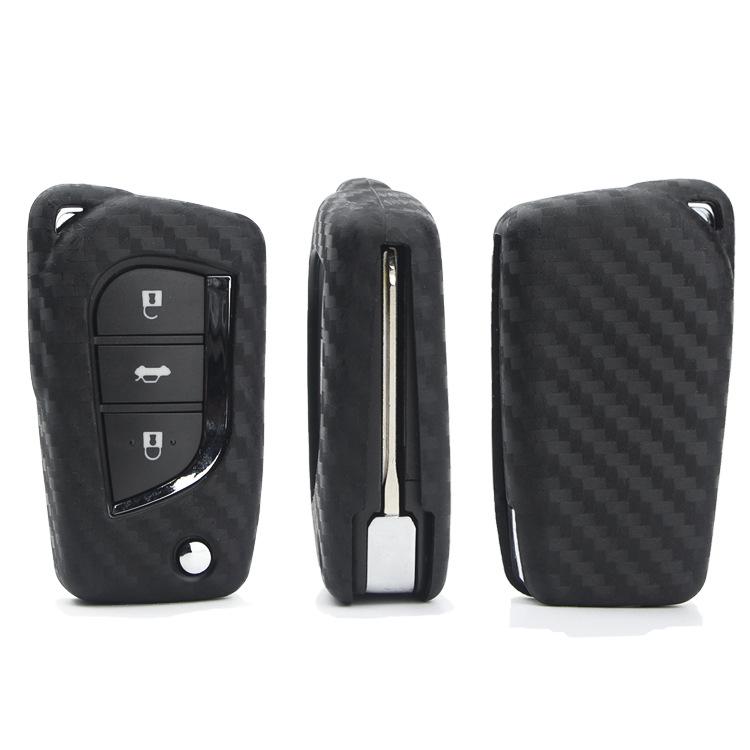 Real Carbon Fiber Key Shell for 14th Gen Toyota Crown - Protective Cover