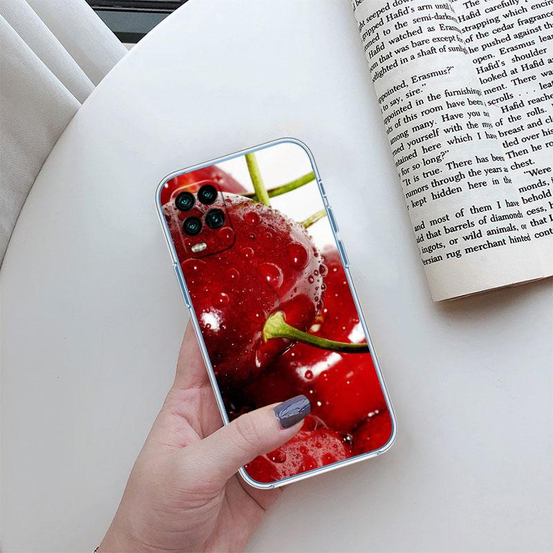 Прозрачный чехол для телефона с вишней и летними фруктами для Motorola Moto G10 G20 G30 G31 G32 G34 G35 G41 G42 G50 G51 G52 G55 G60 G60S