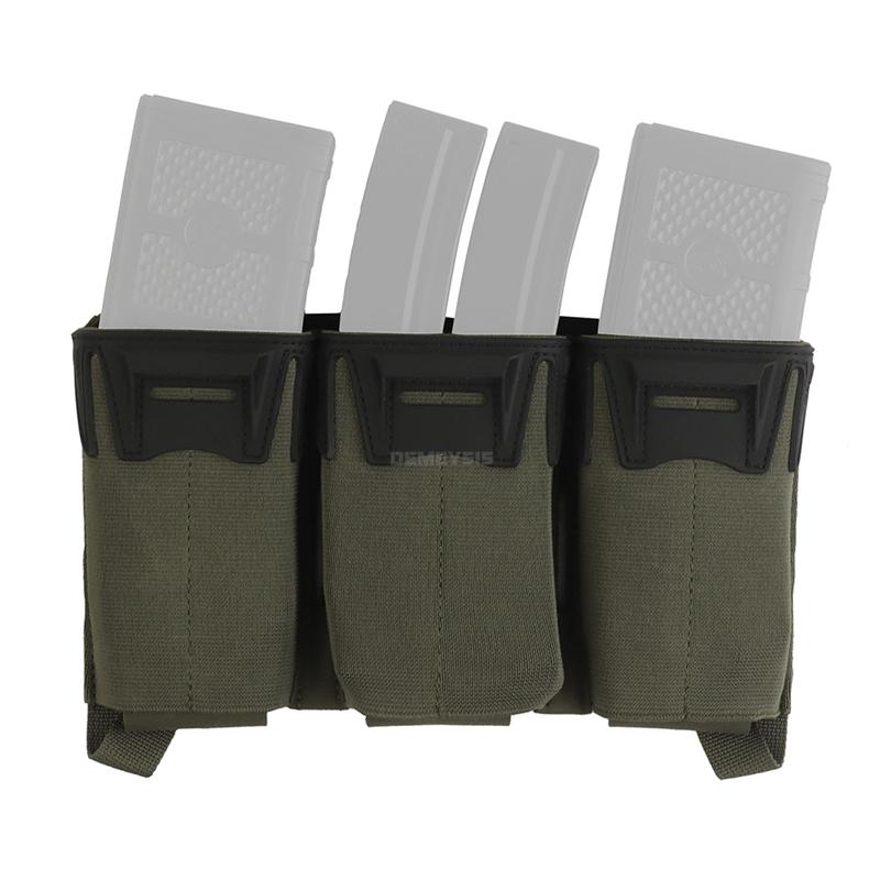 Tactical 2Nd Layer Admin Pouch with Multi-caliber Triple Mag Pouch for M4 5.56 PCC 9mm Pouches Aifsoft Plate Carrier Front Bag