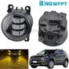 1 пара противотуманных фар для Jeep Cherokee KL 2014 2015 2016 Сборка противотуманной фары H11 LED 12V Фары Дневные ходовые огни