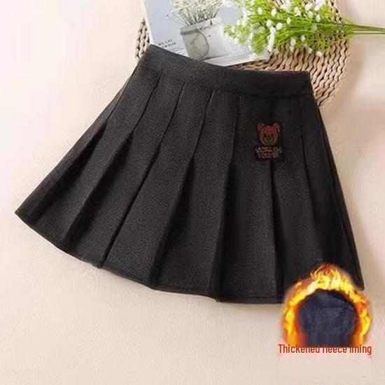 Юбка из шерстяной ткани для девочек на весну, осень и зиму — универсальная короткая юбка для школьников среднего и старшего возраста