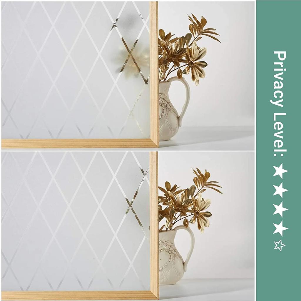 Матовая оконная пленка Mul-size Lattice, защитная пленка для окон, статическая клейкая виниловая непрозрачная наклейка на стекло, неклейкая, анти-УФ