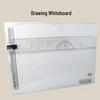 Whiteboard with Scale and Semicircle Instrument - Erasable Meeting Notice Board for Teachers and Artists