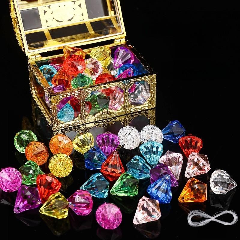 Childrens Gemstone Simulated Acrylic Material Kid Diy Decoration Gift Holiday