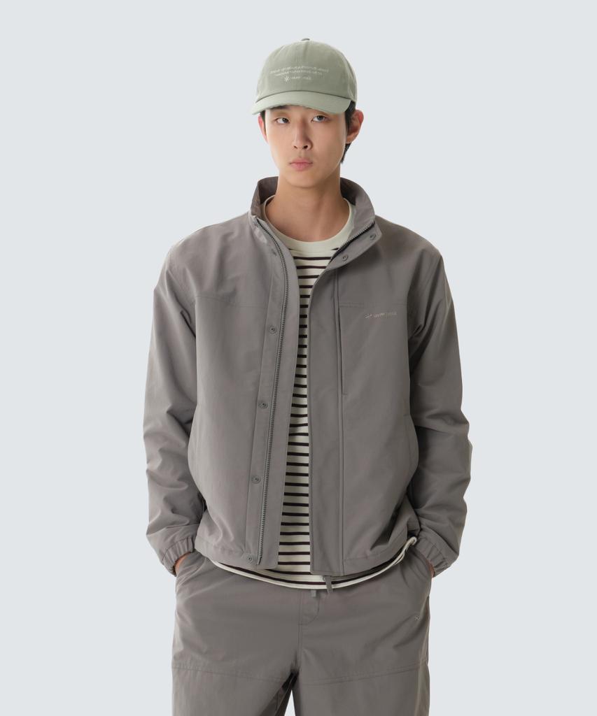 SNOWPEAK APPAREL Ветровка Camp Dry с воротником-стойкой (S26Fmfwb62) Темный хаки