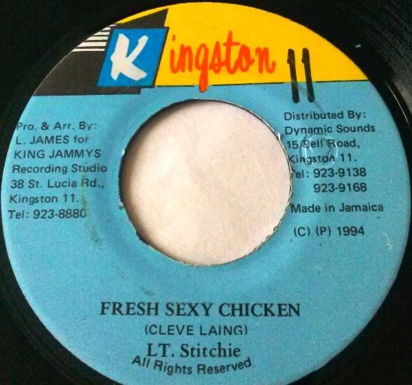 7-дюймовая пластинка LIEUTENANT STITCHIE Fresh Sexy Chicken NONE Kingston 11 1994 Ямайка Регги Ска Даб Б/у