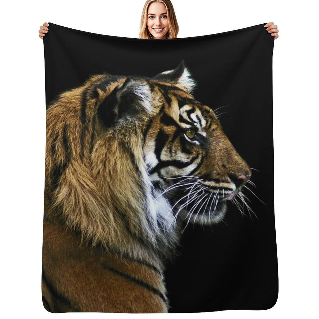 Tiger Throw Blanket All Season Lightweight Soft Blanket for Bed