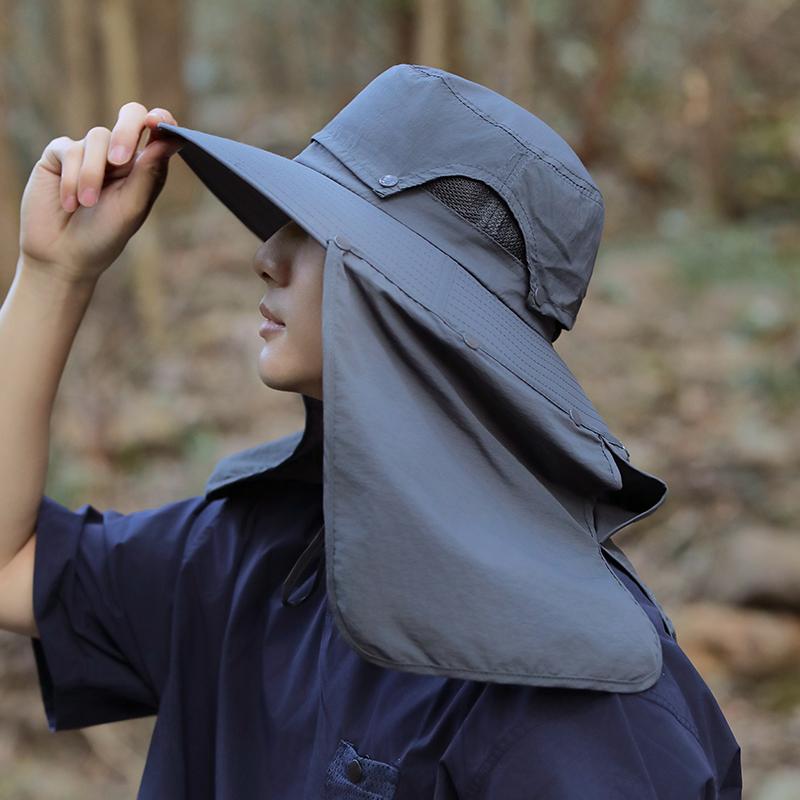 Breathable Outdoor Cycling Neck Cover Men Women Anti Sun Hiking Bucket Hat