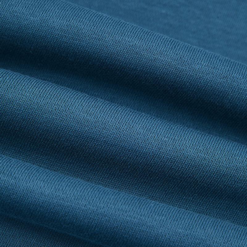 Nike Solid Color Logo Print Drawstring Hoodie Women Hoodies Blue DQ5861-440