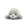 Cute Sales Fluffy Seal Plush Toy, Small, Gray, M0384