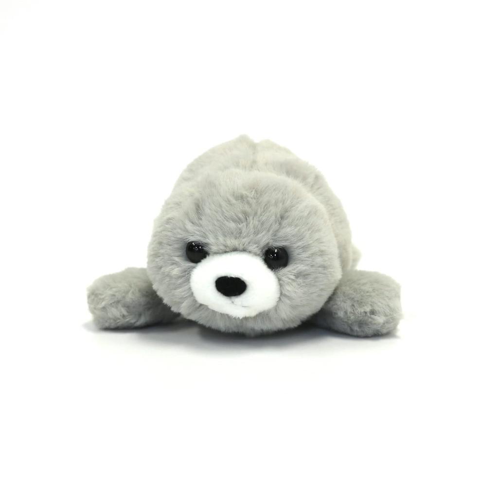 Cute Sales Fluffy Seal Plush Toy, Small, Gray, M0384