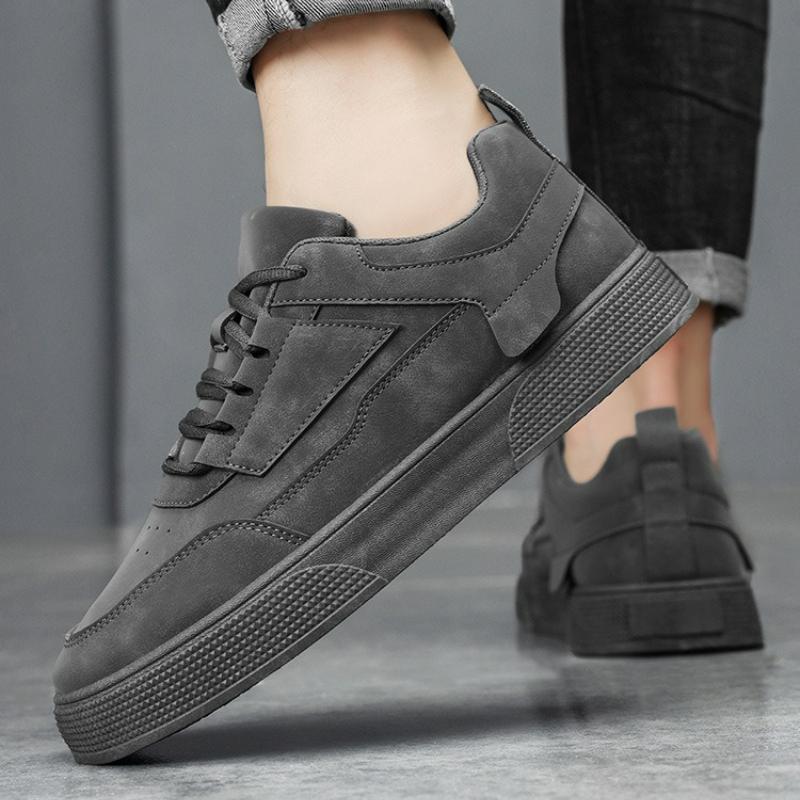 Мужские кроссовки на платформе, белые туфли, уличная повседневная обувь, большой размер, удобная вулканизированная обувь, неглубокая шнуровка, мужская обувь