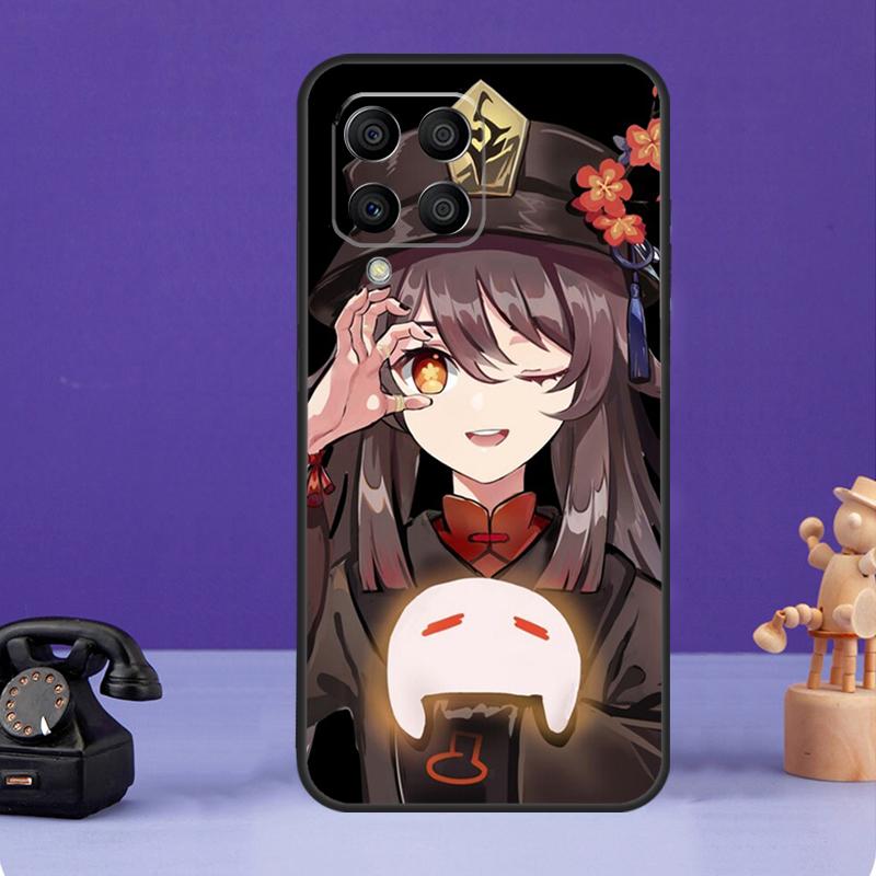 Чехол Genshin Impact Hutao для Samsung Galaxy M55 M21 M31 M51 M12 M32 M52 M20 M13 M23 M33 M53 M14 M34 M54 M30s