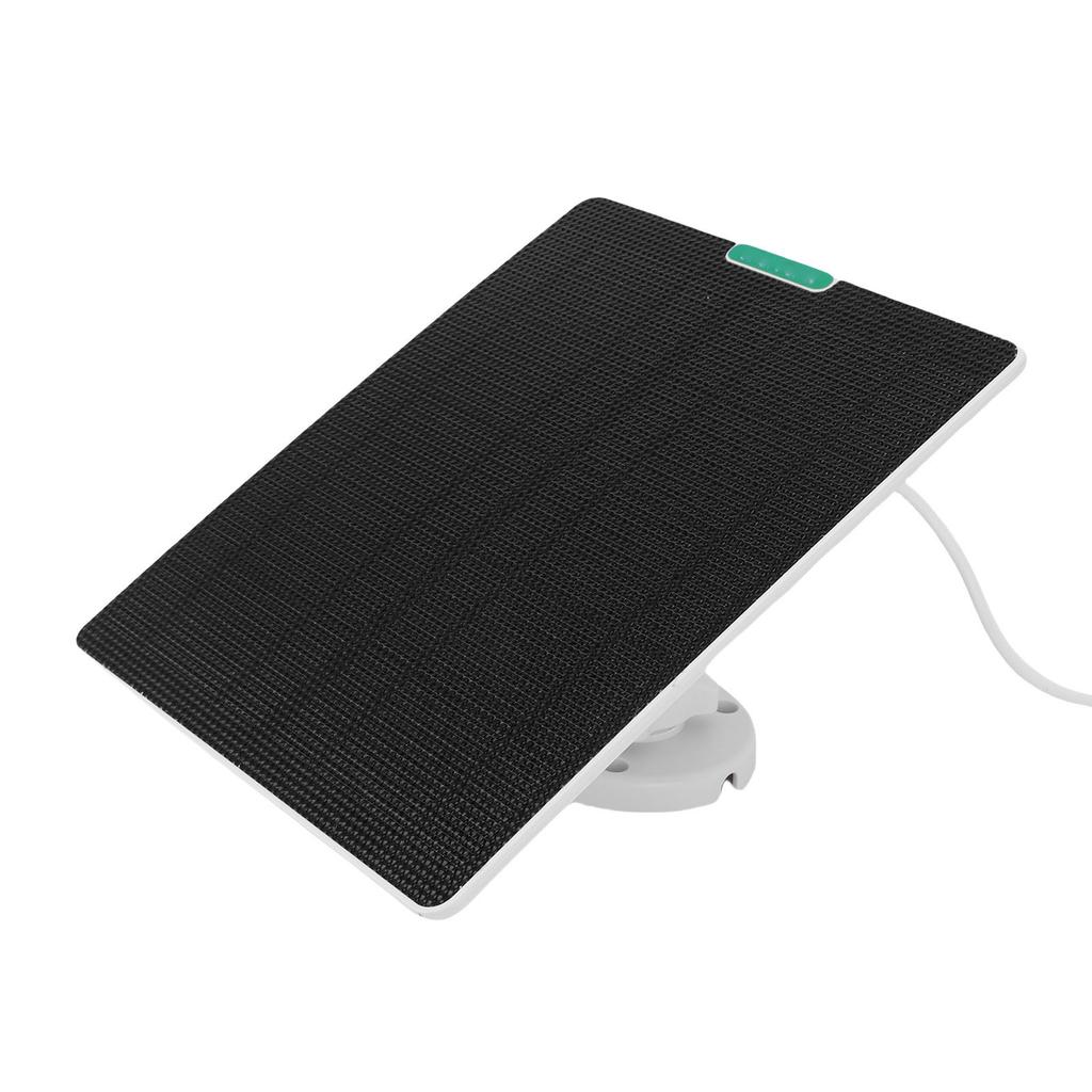10W 5V Security Camera Solar Panel ETFE Waterproofing Type C Fast Charging Camera Solar Panel Charger Fit for Ring White